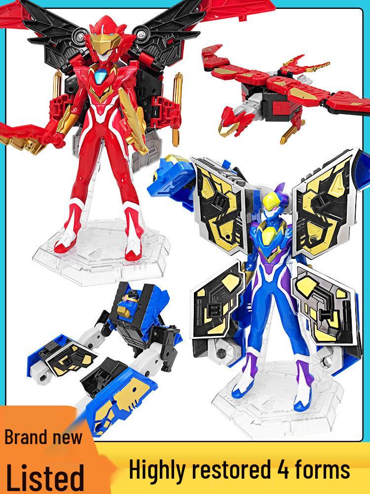 Dragon Warrior Star Source Transforming Robot Toy for Kids: King Kong Boy Star Transformation Device