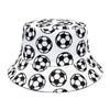 Basketball Football Pattern Bucket Hats Women Men Summer Outdoor Sunscreen Panama Baseball Game Party Celebration Decorative Ha