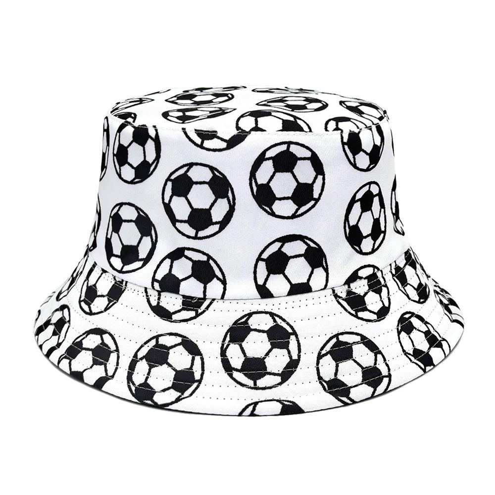 Basketball Football Pattern Bucket Hats Women Men Summer Outdoor Sunscreen Panama Baseball Game Party Celebration Decorative Ha
