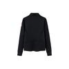 Anta All-Weather Series Solid Color Stand Collar Knitted Sports Jacket Women Jacket Black 162410714-5