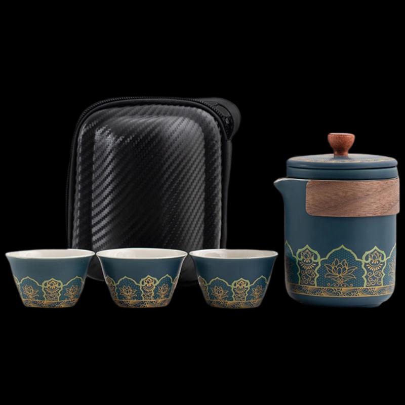 Woding Portable Ceramic Travel Tea Set