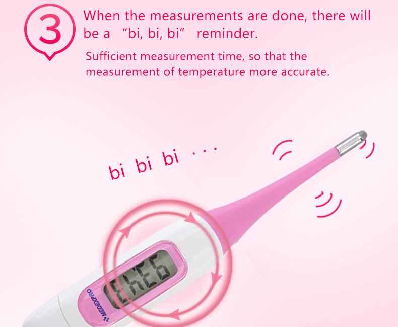 High-Precision Soft Tip Digital Basal Thermometer
