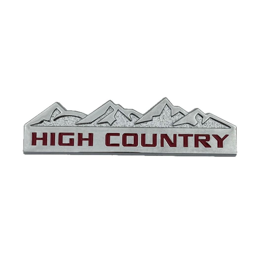 High Country Metal Car Emblem - Compatible with Chevrolet, Jeep, Dodge, Ford