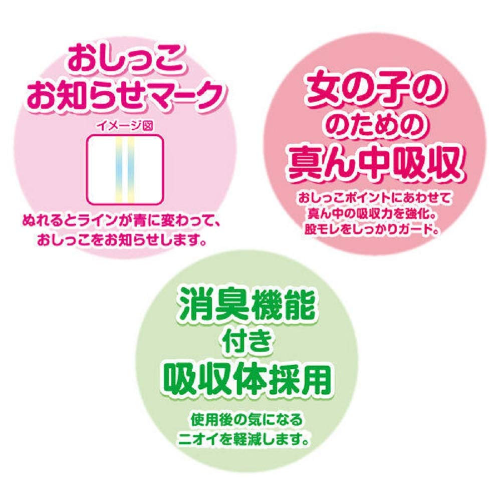 Daio Paper Goon Freshly L 56 Pieces E521647H Pants, Ventilated, Size, Girls,