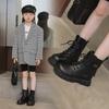 Girls' Shoes Short Boots Autumn British  Leather Ankle Boots for Girls Soft Sole Girl's Boot Non Slip Kid Shoes