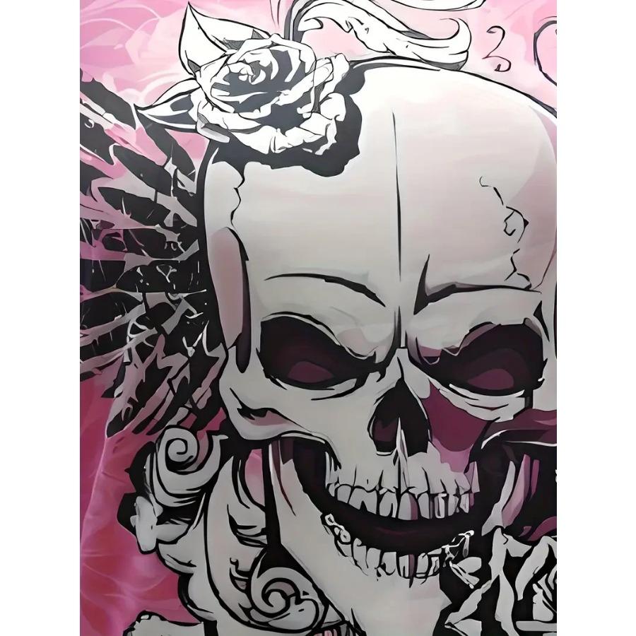 2024 Women's Casual Crew Neck Printed 3D Skull Pattern T-Shirt Summer Fashion Breathable Refreshing High Quality Short Sleeves