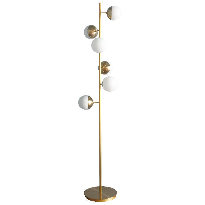 Modern Minimalist Floor Lamp with Round Ball Design