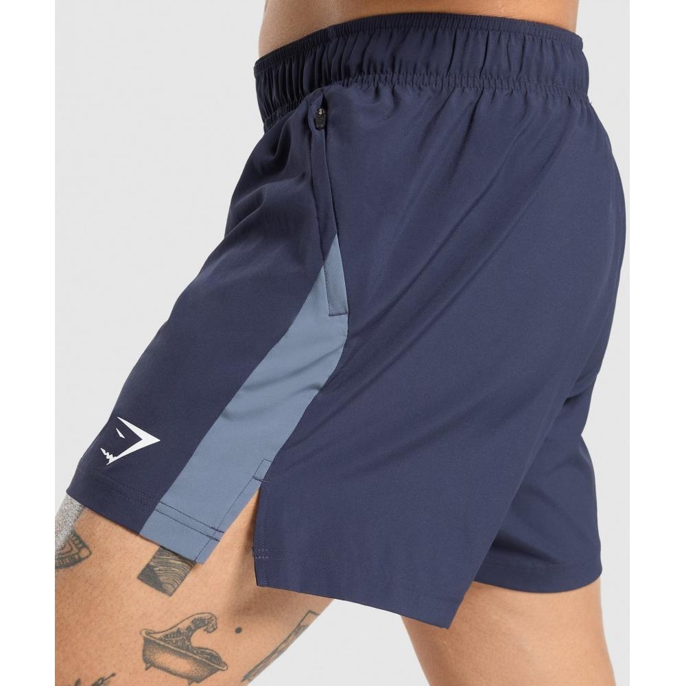 Gymshark Sport  5  Shorts Heavy Blue Iron Blue A1b3m Ucy1