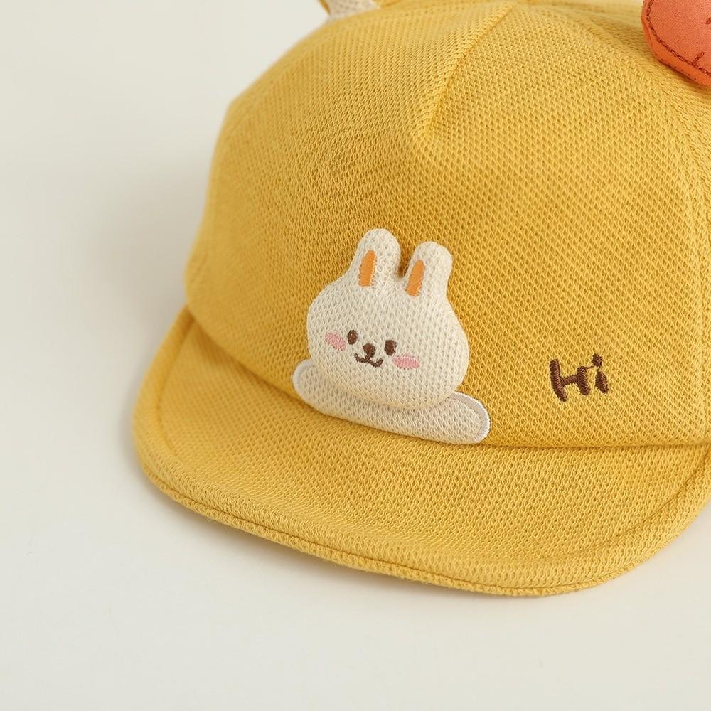 Cartoon Rabbit Ears Cartoon Peaked Hat Soft Brim Sunshade Visors Baby Baseball Cap Boys Girls Kids