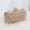 2023 Diamond Evening Clutch Bag For Women Wedding Golden Clutch Purse Chain Shoulder Bag Small Party Handbag With Metal Handle