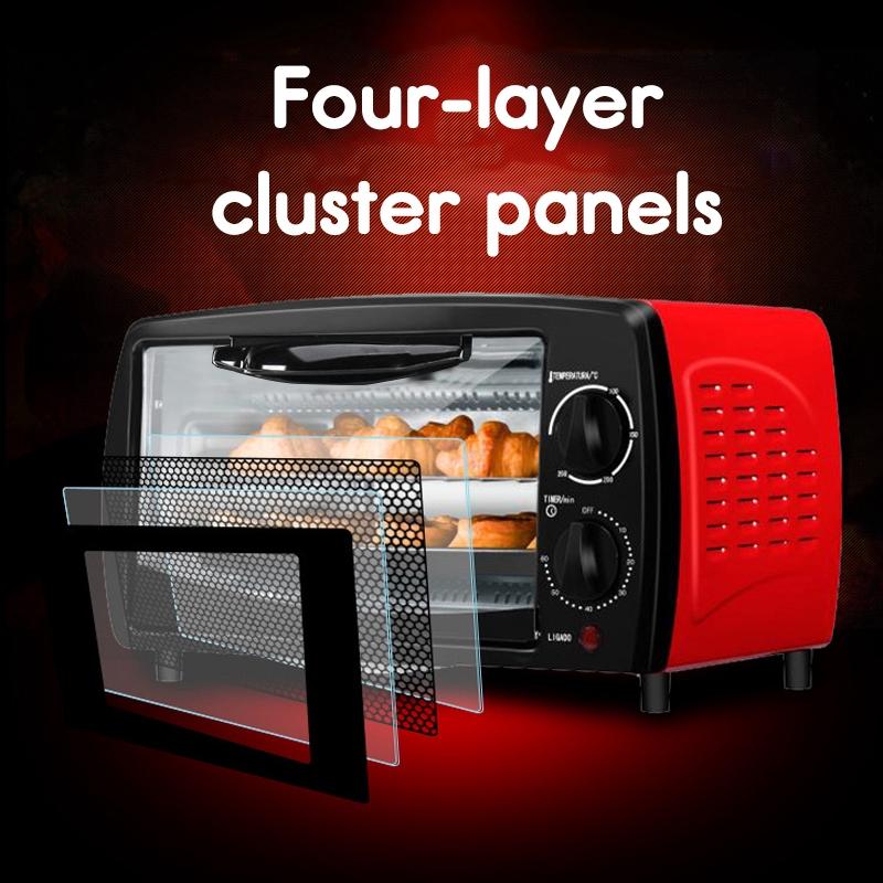 12L Toaster Oven Electric Oven Home Mini Baking Oven Modern Toaster Oven Kitchen 640W