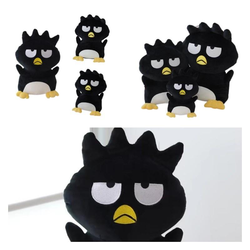 Cartoon Cool Black Penguin Plush Toy With Ultra Soft Short Fur For Kids And Teens