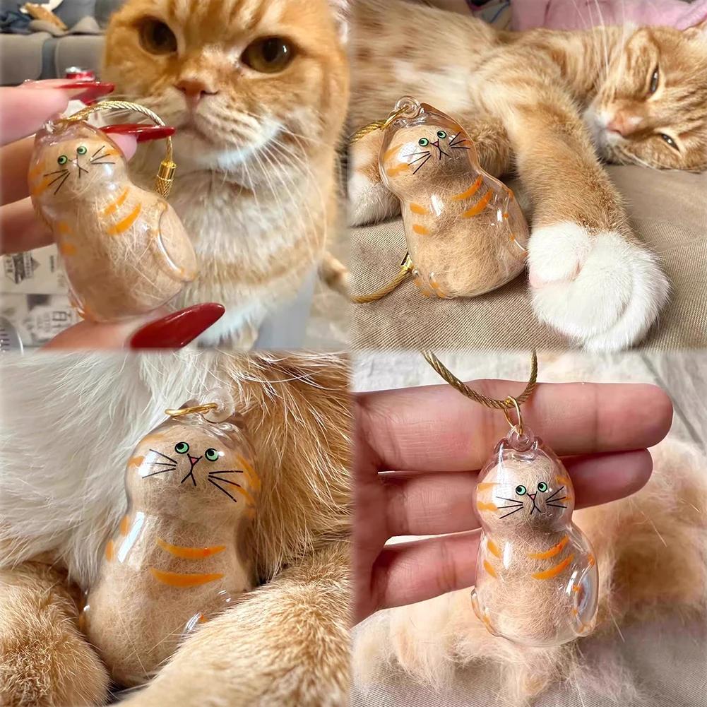 1 Transparent Catshaped Memorial Capsule A Catshaped Sealed Storage  Hanging Loopa Heartfelt Gift For Cat Owners To Commemorate
