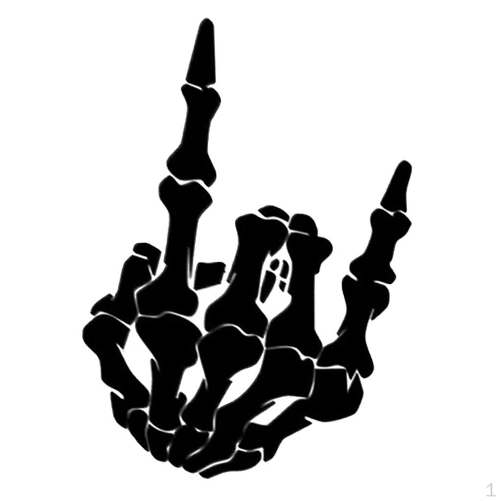 Hand Skeleton Decal Sticker For Use On Laptop, Car, Truck, Motorcycle, Windows, , Wall