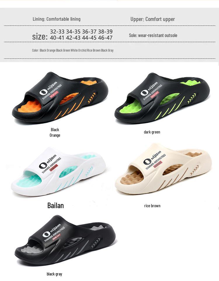 Men's Dual-Use Summer Sports Sandals, Casual Massage Beach Slippers