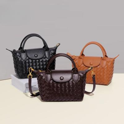 New Handwoven Dumpling Bag - Retro Shoulder Crossbody Bag Fashion Braided Handheld Tote for Boho Chic Style