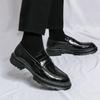 Scarpe Eleganti in Pelle da Uomo Quattro Stagioni Casual Britanniche Parrucchiere Sposo Giovane Scarpe da Matrimonio