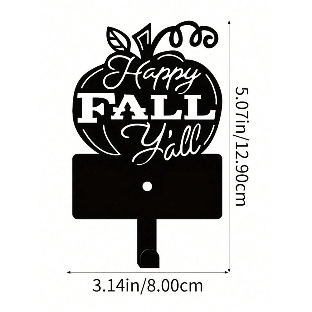 

Metal Hook with FALL Letters for Cups, Keys, Umbrellas, Wall Decor for Living Room, Front Door, Bedroom TY3577 разноцветный