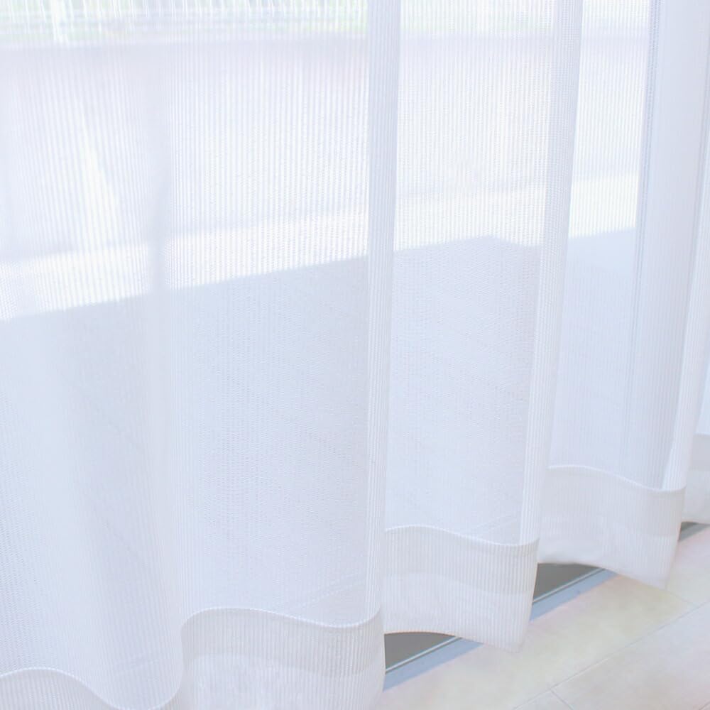 Width 100cm x Length 218cm Set of 2 Mirror Lace Curtains with Label Flame-retardant Flame-retardant ue-1645