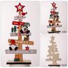 Wooden Christmas Tree Desktop Ornament Santa Claus Merry Christmas Sign Plaque Xmas Decoration for Home 2025 New Years Noel Gift
