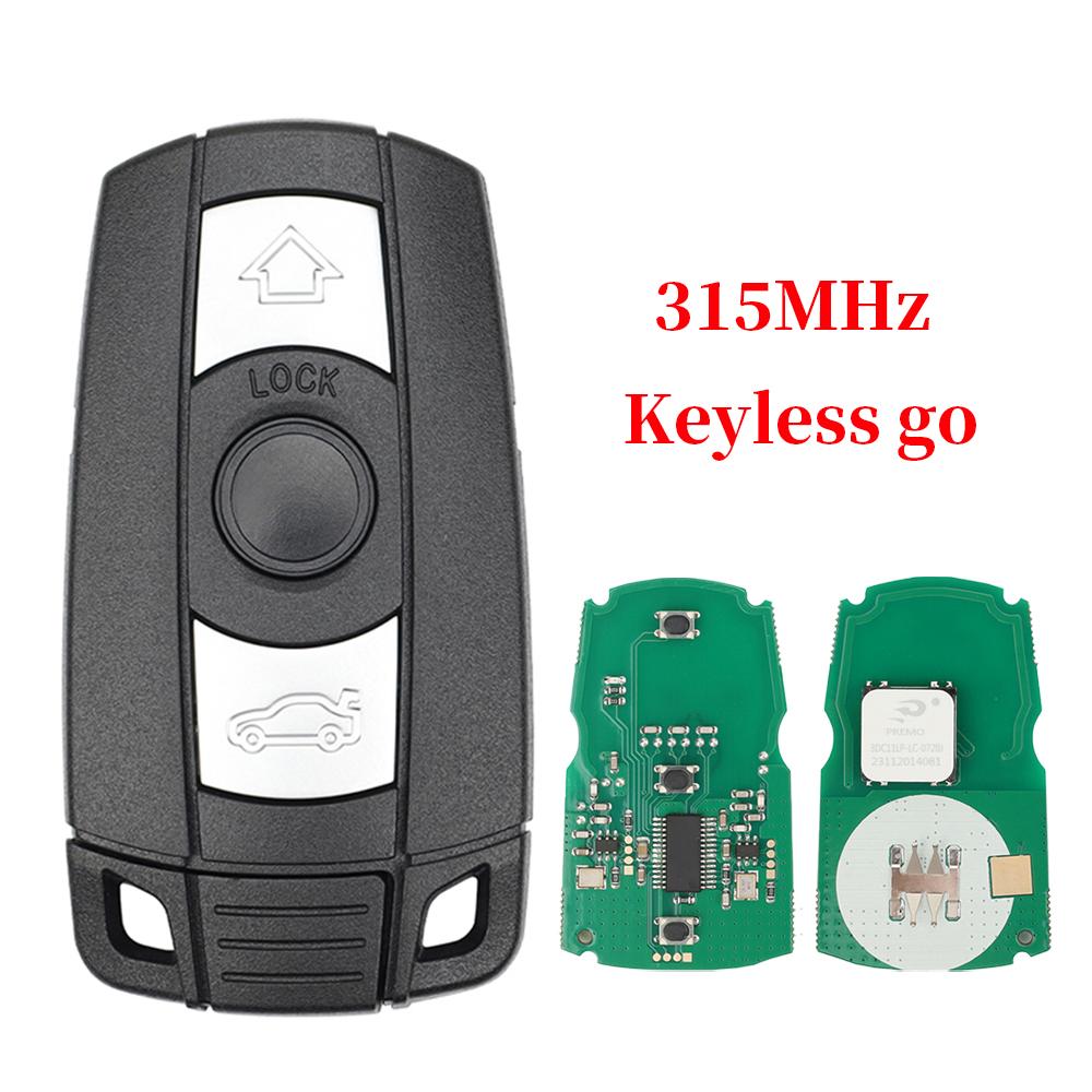 Liberty 315/868MHz Keyless Go Fernbedienung Smart Key für BMW 3er, 5er Serie CAS3 X5 X6 Z4 E70 Auto ID46 PCF7953 Komfortzugang Freihändig