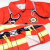 [monoii] Pretend Play Firefighter Cosplay Costume for Kids, Halloween Costume, Small
