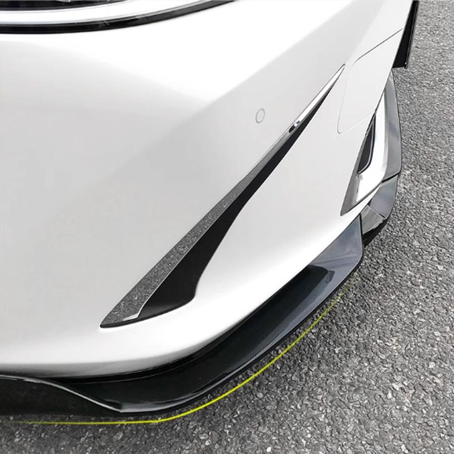 Przedni Zderzak Samochodowy Splitter Spojlera Wargowego Do Lexus ES 2018 2019 2020 2021 2022 ABS Błyszczący Czarny Zestawy Body Tuningowe