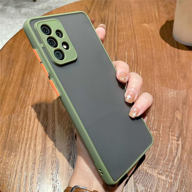 Matte Translucent Hard Silicone Case For Samsung Galaxy S22 S21 S20 A04 A53 A73 Huawei Honor 50 Xiaomi Redmi Note 11 iPhone 14 13 12 11 Pro Max Cover