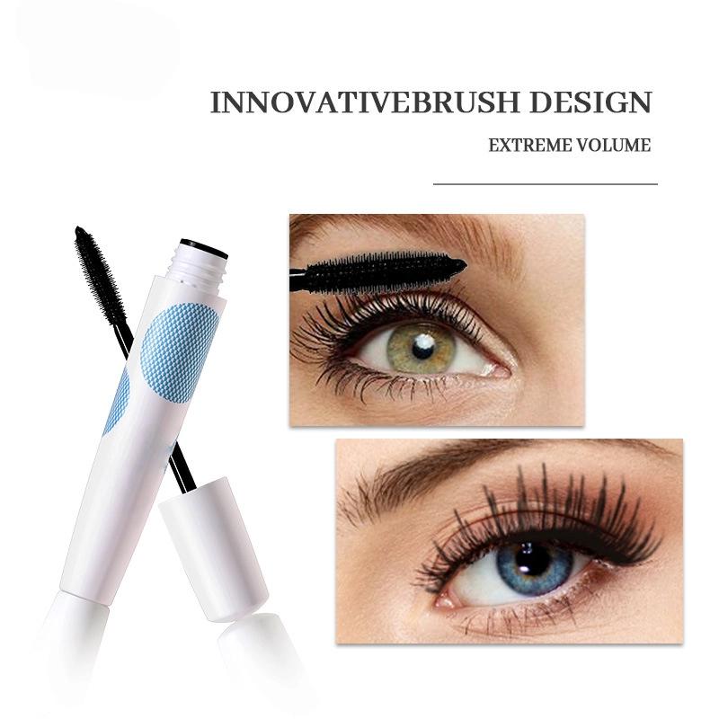 Velvet Black Thick Mascara Waterproof Non-blooming Non-makeup-free Long Curling Durable Styling Base Cream