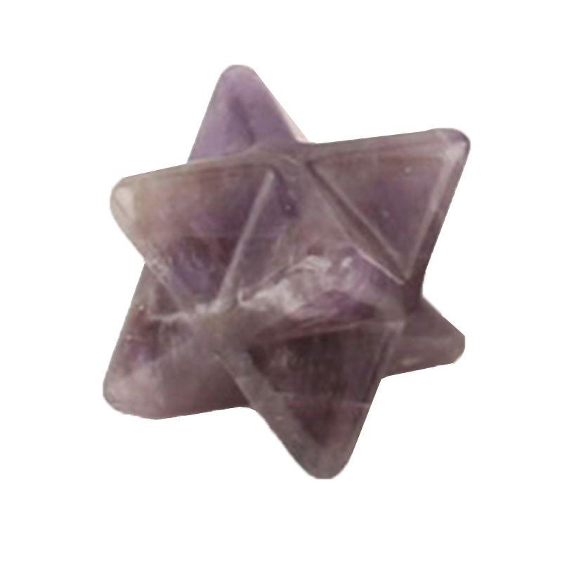 Merkaba Star Crystal Natural Jewelry Meditation Sacred Healing Decoration Energy