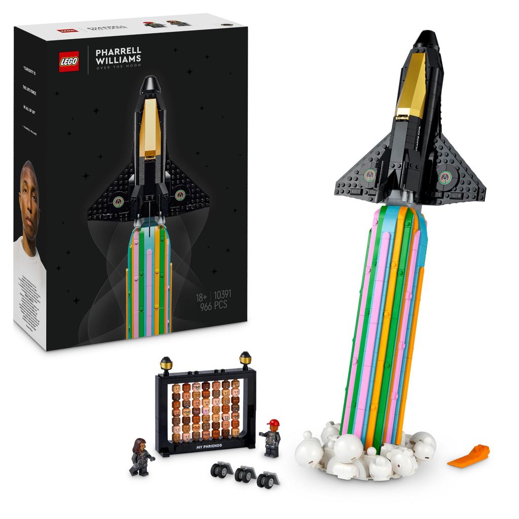 LEGO Pharrell Williams Moon World Toy, Birthday Gift, Building Blocks, Mother's Day, Father's Day, Men, Women, Space, 10391