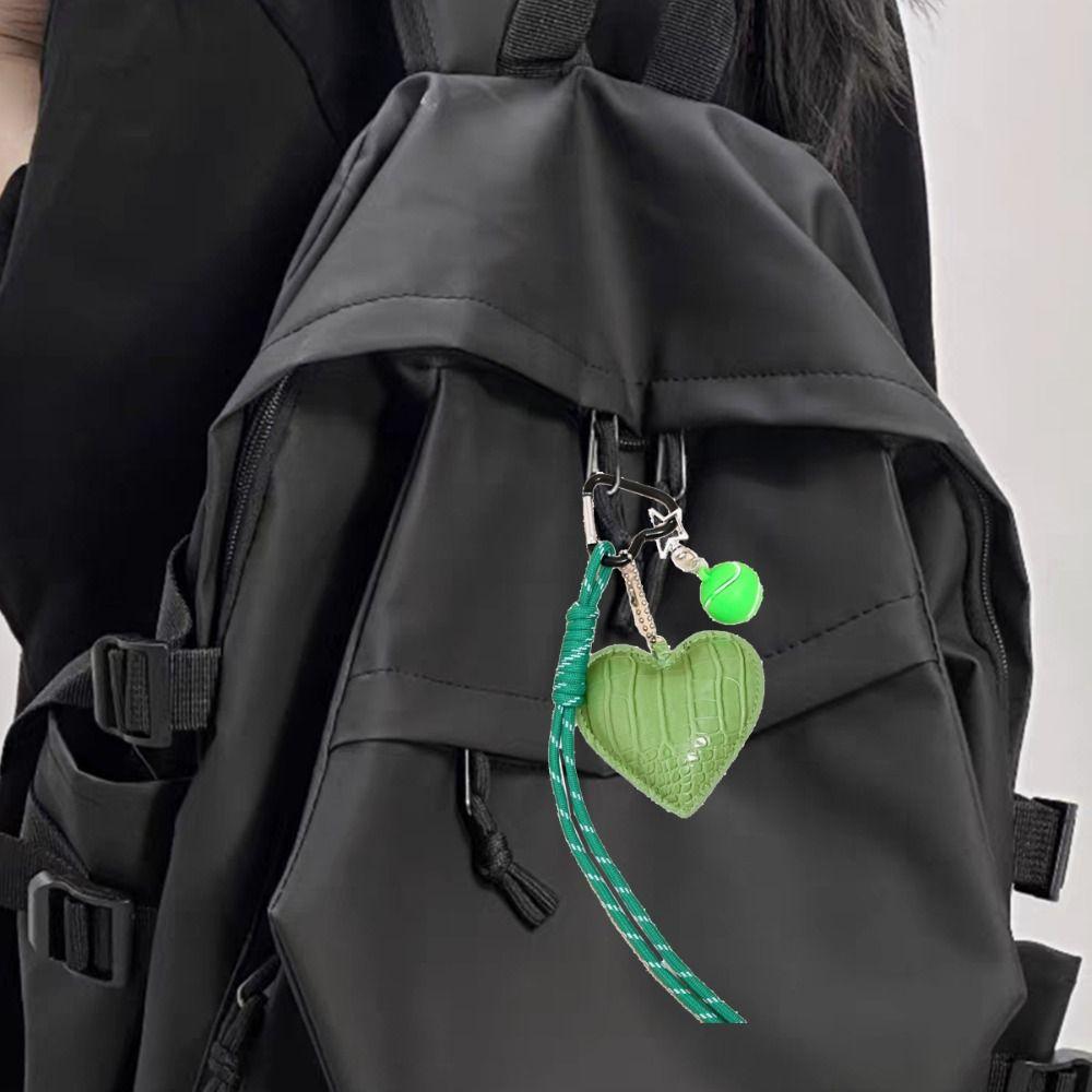 Basketball Braided Rope Car Keyrings PU Love Football Bag Charm Leather Heart Keychain  Kids Gifts