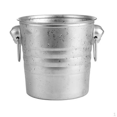 Champagnerkübel Edelstahl Kühler mit Griff