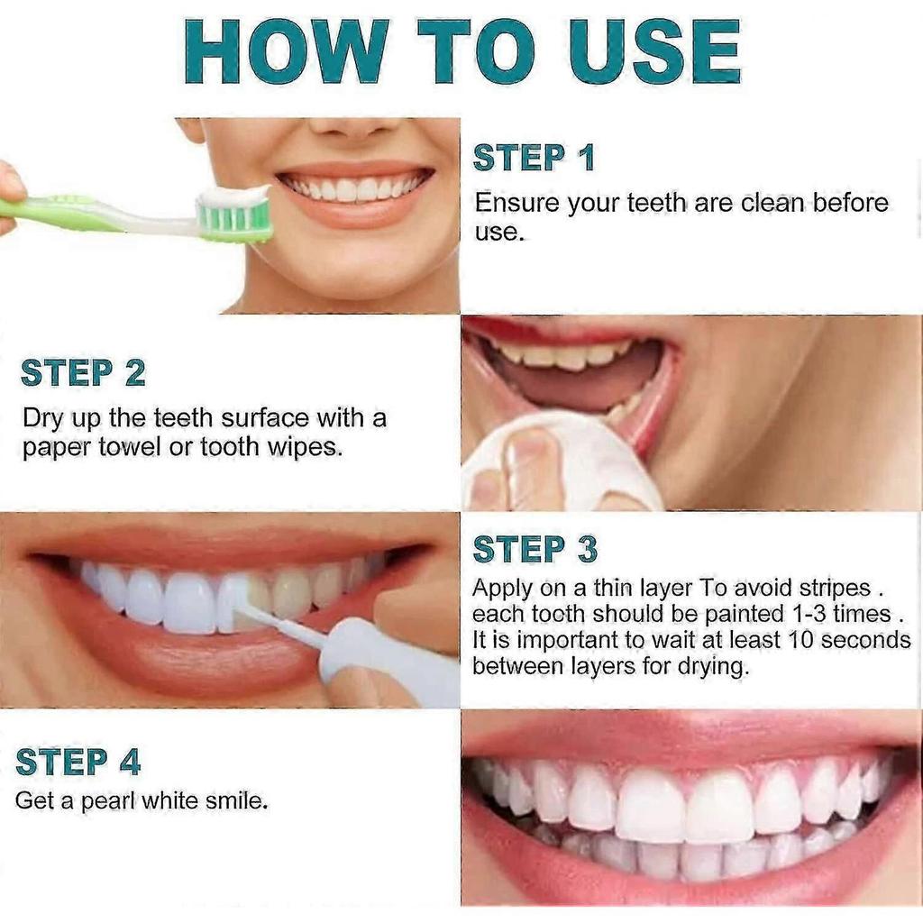 Teeth Whitening Paint, Tooth Paint,teeth Whitening Gel Tooth Polish Uptight White Instant Whitening Paint