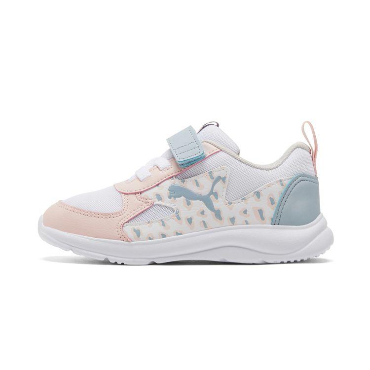 Puma Fun Racer Roar Velcro Low Top Kids Running Shoes Kids sneaker White Blue Pink 380882-01 28.5