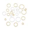 14K Gold Filled Twist Ring for Jewelry Making - Closed/Open Threaded Design Spacer