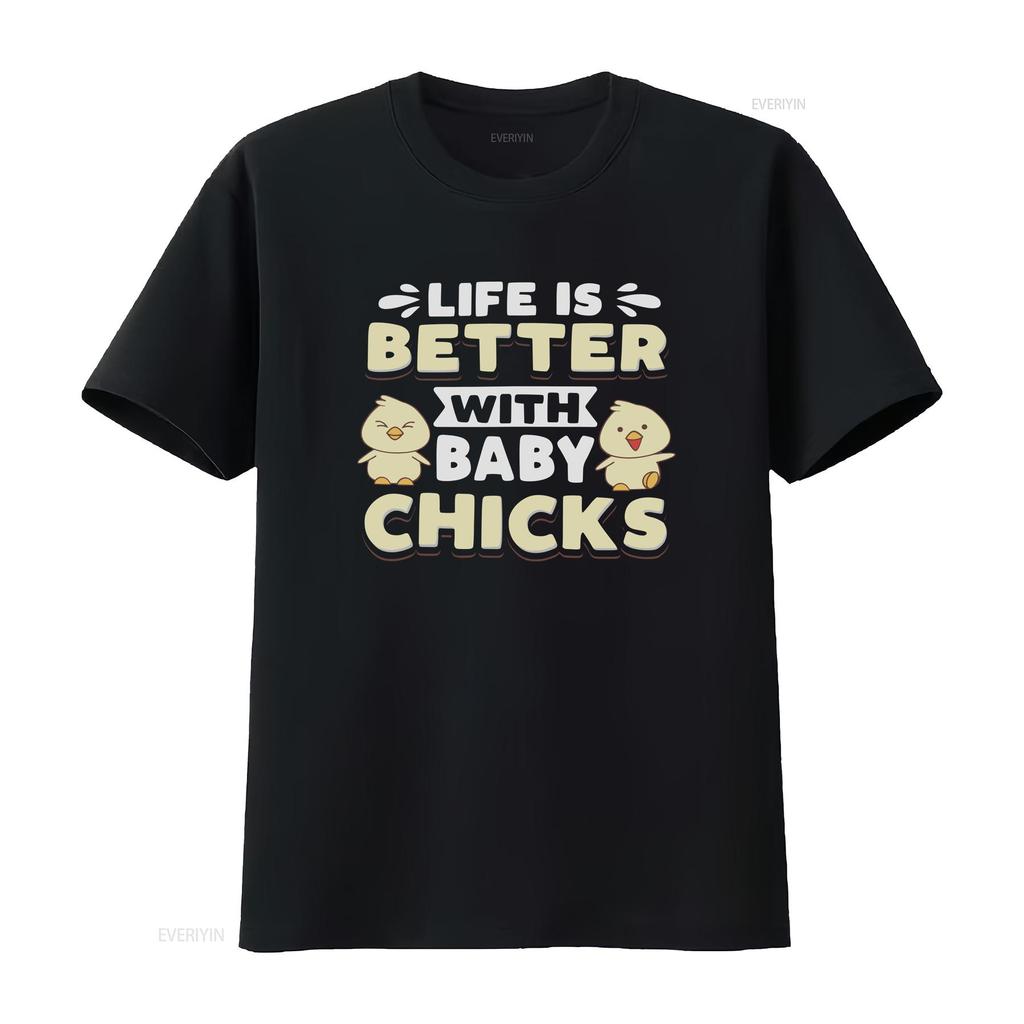 Chicken Owner T Shirt Lover Farmer Better With Baby Chicks  vintage Washed streetwear fashion homme Versatile Slightly graphic