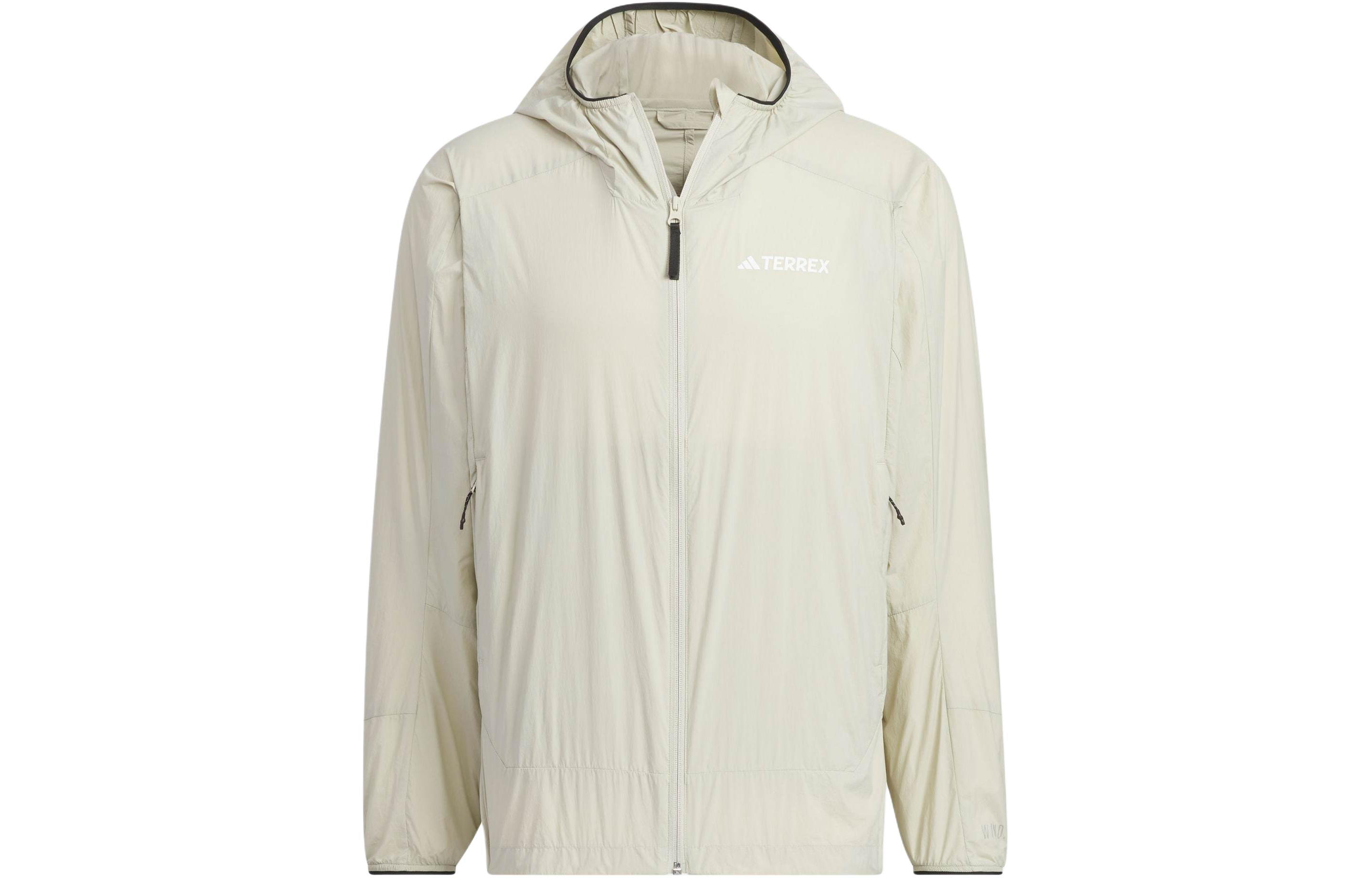 Adidas Terrex Ветрозащитная одежда с защитой от солнца Мужская Светло-серая IS0270 L