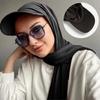 Breathable Scarf Baseball Cap Turban Shawl Design Headscarf Cap Casual Bandana Brim Hat  Women