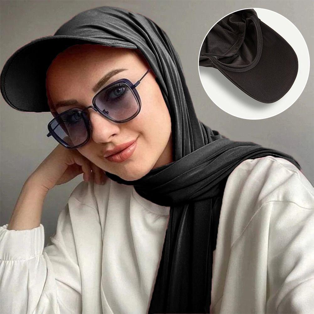 Turban Shawl Design Sun Hat Breathable Headscarf Cap Fashion Turban Hijab  Women