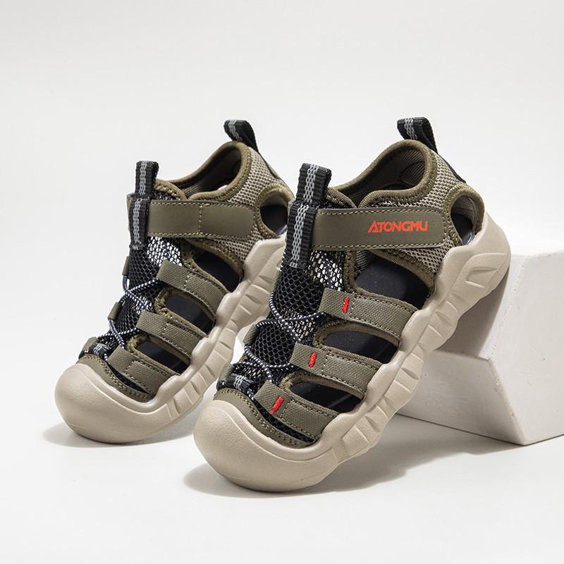 Boys Hollow Splicing Breathable Wear-resistant Summer Outdoor Children Wading Sports Hiking Shoes Bag Head Beach Shoes