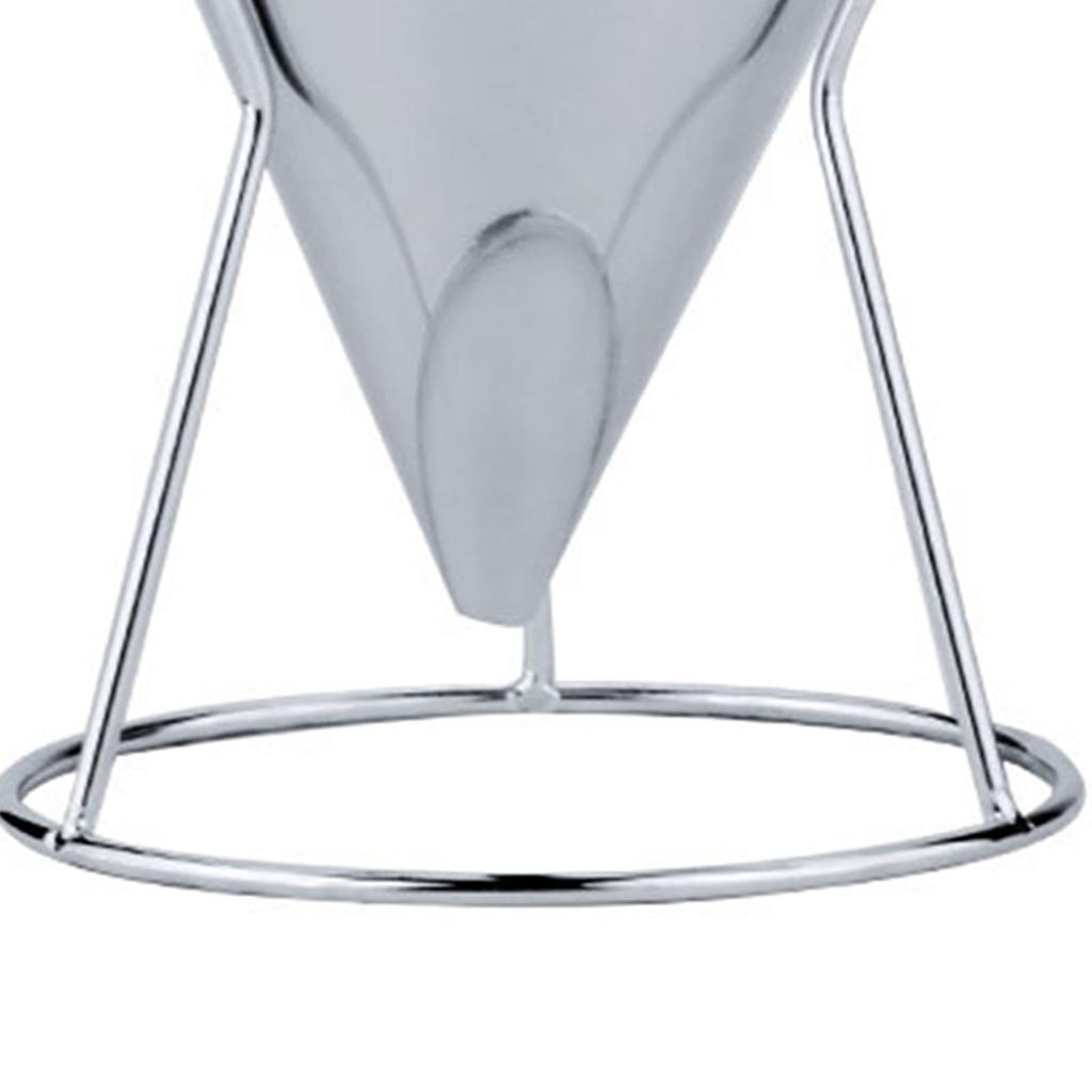 Edelstahl Pfannkuchenteig Spender Trichter Große Kapazität Konischer Trichter mit Gestell