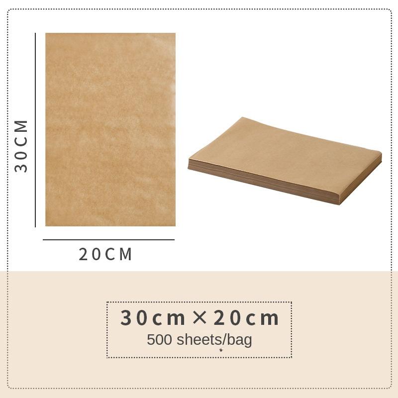 Backmattenpapier Küchenofen Kommerzielles gelbes Silikon-Fettschutzpapier Ölabsorbierendes Papier Fettschutzpapier für frittierte Lebensmittel Braunes Grillpapier