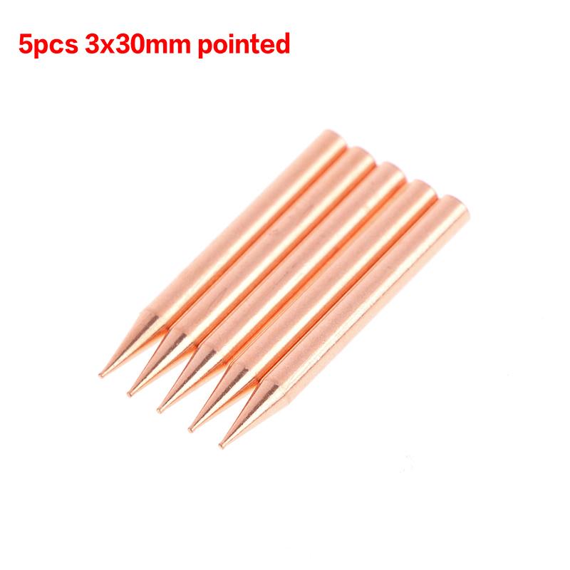 5/10Pcs 18650 Handheld Spot Tips Welder Electrode Head For Small Lithium Battery Spot Welder Pen Purple Copper Spot Welding Need