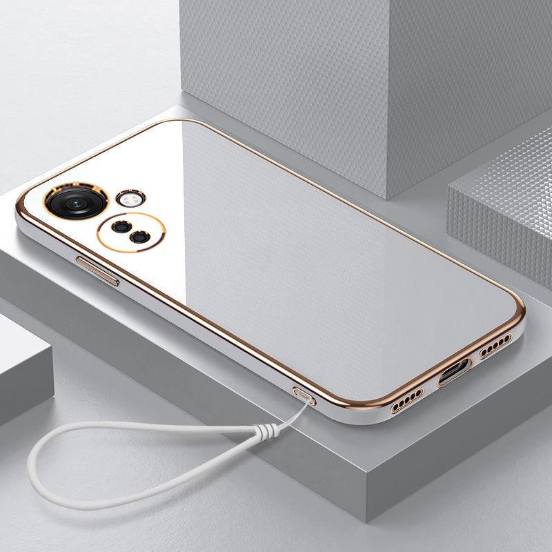 For OnePlus Nord CE 3 Lite Case OnePlus Nord N30 Cover Luxury Square Plating 1+CPH2467 CPH2465 Phone Case Soft Back Cover Fundas