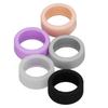 5pcs Smart Ring Cover Silicone Elastic Anti Scratch Smart Ring Protector for Daily Use Black White Gray Pink Purple