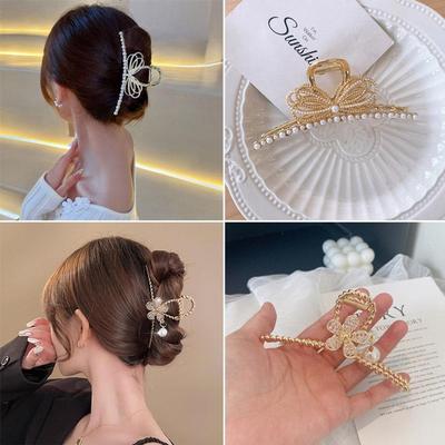 Women's Daily Pearl Hairpin Clip Hairpin 2 Types