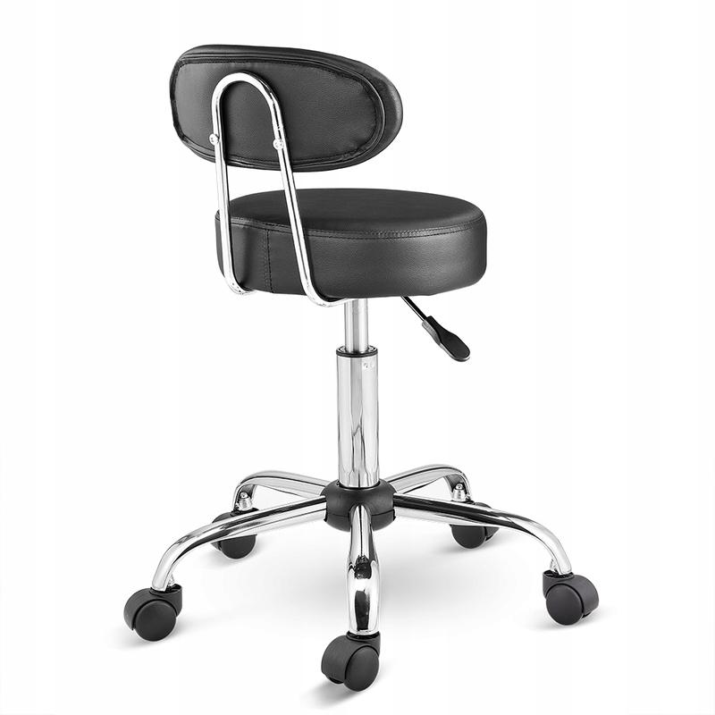 LUNA cosmetic chair on wheels, white, for the SALON