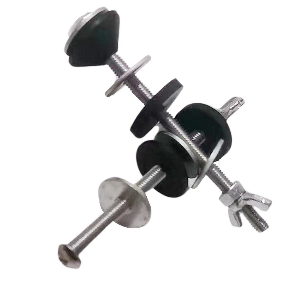 Accessory Toilet Bolts Hardware Plastic/Stainless Steel White/Silver
