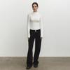 Tshirt Sleeve Women Long Summer Half Stand Collar Solid